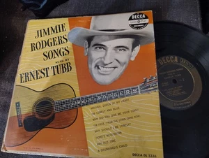 ERNEST TUBB Jimmie Rodgers Songs 10" LP DECCA Country & Western - Picture 1 of 1