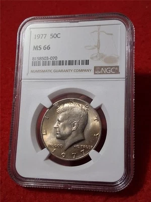 1977 KENNEDY HALF DOLLAR   NGC MS 66                                    #MF-5224 - Image 1 of 2