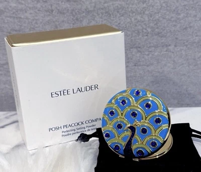 Polvo de ajuste de pavo real Estee Lauder Posh estuche compacto solamente Foto 1 de 4
