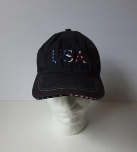 USA Baseball Hat Cap Dark Blue - USA letters - Picture 1 of 4
