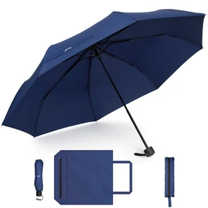 BUY BULK: 12, 24, 36 pcs Compact Umbrella for Rain, Blue, Travel umbrella - Picture 1 of 7