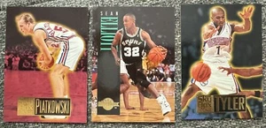Eric Piatkowski B. J. Tyler - Sean Elliott NBA Basketball Hoops 1995-96 Skybox - Bild 1 von 2