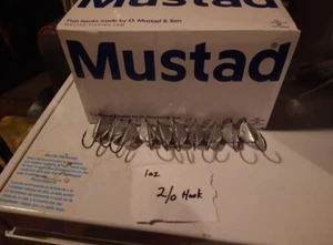 Unpainted Blackfish Jigs 1oz Sheepshead Tog - Picture 1 of 2