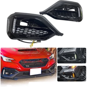 For 2022-2023 Subaru WRX STI Dynamic LED Turn Signal DRL Fog Bezel Lights US - Picture 1 of 9