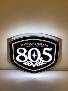 Letrero LED de cerveza Firestone Walker 805 letrero de cueva de hombre - Imagen 1 de 5