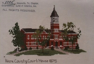 Knox County Courthouse Counted Cross Stitch Chart 1985 - Picture 1 of 2