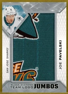 2019-20 Black Diamond Team Logo Jumbo Patches #TLSJJP Joe Pavelski - SHARKS - Picture 1 of 2