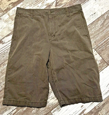 Pantalones Cortos Skater Vans Para Hombre Verdes Rayas Talla 30 - Bolsillos Bordados Calavera Foto 1 de 4