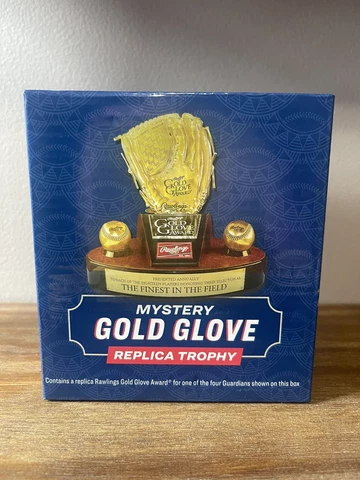 Cleveland Guardians Steven Kwan SGA Mystery Gold Glove Replica Trophy Giveaway Cover