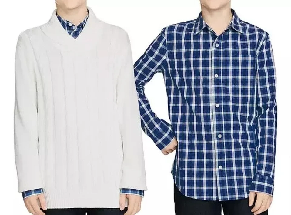 Gap Boys Sweater Shirt Set Size XS 4/5 Off White/Blue