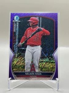 Nelson Rada 2023 Bowman Chrome #BCP-190 Prospects Purple Shimmer #/250 - Foto 1 di 2