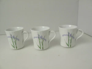 Set of 3 Corning Corelle SHADOW IRIS Coffee Tea Cup Mug - Picture 1 of 4