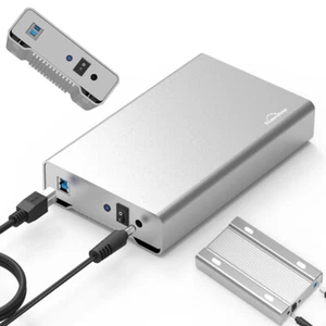 Type-C/USB 3.0 External Hard Drive Enclosure for 3.5/2.5 Inch SATA Hard Drive - Afbeelding 1 van 15