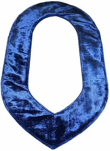 Supporto fodera collare catena massonica in velluto BLU - Foto 1 di 3