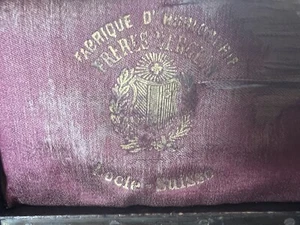FRERES BERGEON Boîte Montre Poche Coffret Trousse Housse Vintage - Picture 1 of 11
