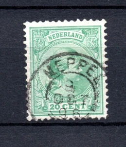 Nederland 1891 zegel 40 Hangend haar met luxe kleinrondstempel Meppel - Picture 1 of 2