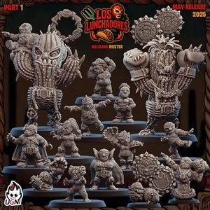 Los Lunchadores (Halflings) fantasy convient a bloodbowl - Imagen 1 de 1