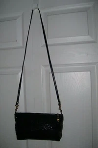 Marlo Women's Shoulder Bag Black Chainmail Metal Links Dressy Evening Purse - Picture 1 of 6