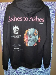 CIVIL REGIME Ashes To Ashes Hoodie Black Size L - Picture 1 of 5