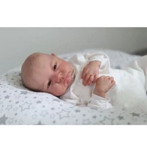 Bambola neonato Levi Awake rifinita dipinta 19 pollici reborn vene visibili - Foto 1 di 3