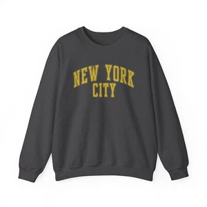 Felpa New York City NYC Moving Away regali girocollo camicia manica lunga uomo - Foto 1 di 3