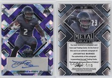 2022 Leaf Metal Draft Purple Crystals /15 Jovantae Barnes #BA-JB3 Auto