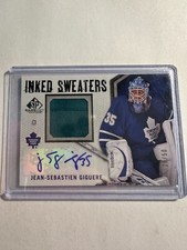 K86,364 - 2007-08 SP Game Used Inked Sweaters #ISJG Jean-Sebastien Giguere #/50