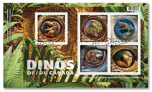 CANADA #2923 DINOS OF CANADA SOUVENIR SHEET FIRST DAY COVER - Picture 1 of 1