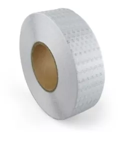50m 50mm White Reflective Conspicuity Tape Diamond Truck Lorry Van Bus Trailer - Picture 1 of 4