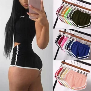 Womens High Waist Shorts Yoga Casual Gym Lady Jogging Lounge Summer Homewear - Picture 1 of 19