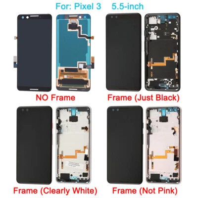 LCD Touch Screen Digitizer Replacement For Google Pixel 2 3 3A 4A 4 XL 5 6 Lot - Image 1 of 4