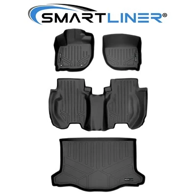 SMARTLINER Custom Fit Floor Mats Cargo Trunk Liner Set OEM 2015-2020 Honda Fit - Image 1 of 4
