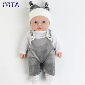 IVITA 11'' Lifelike Reborn Baby Boy Handmade FullBody Silicone Infant Small Doll - Picture 1 of 12
