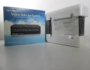 Video Selector Switch Radio Shack 15-1266A Pushbutton Control 5 Inputs 2 Outputs - Picture 1 of 8