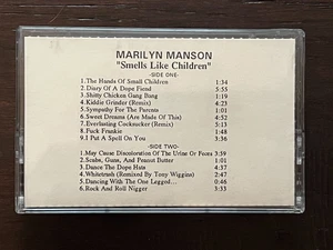 Marilyn Manson - Smells Like Children - Advance Promotional Cassette Tape - Rare - Picture 1 of 7