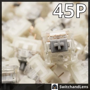 Hand Lubed KTT Ash Grey 45p,70p Tactile Switches - Picture 1 of 4