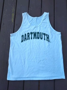 Vintage Dartmouth University Herren Muscle Tank Top Weiß Gr. Large Baumwolle 90er - Bild 1 von 7