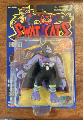 Figura de acción Swatkats Dark Kat 1994 Remco Hanna Barbera nueva en caja hermoso estado Foto 1 de 4