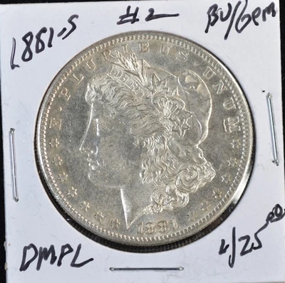 1881 S Morgan  Silver Dollar Ch Gem BU  MS++ PQ Gem CONDITION DMPL CHOICE #2 - Image 1 of 4