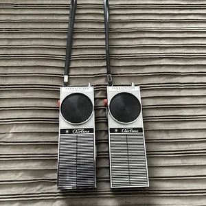 Pair Vintage Transceiver Walkie-Talkies Wards Airline 9 Transistor 62-528 - Picture 1 of 8
