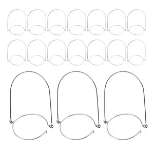  Appendiabiti per barattoli da muratore 24 pezzi: manici in filo di acciaio inox appendiabiti per barattoli - Foto 1 di 12