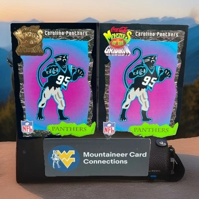 RARE Carolina Panthers GOLD RC 1994 Coke Monsters of the Gridiron #4 & Base - Image 1 of 4