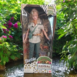 Barbie Walt Disney esclusiva bambola regno animale Mattel vintage anni 90 1998 danneggiata - Foto 1 di 4