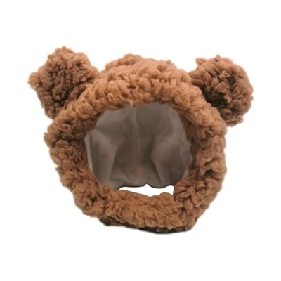 Cat Puppy Small Dog Headwear Funny Hat Animal Bear Costume Hat for Cat Kitten - Image 1 of 4