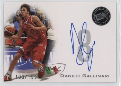 Press Pass Signings 2008 plateado/199 Danilo Gallinari #PPS-DG novato automático radiocontrol Foto 1 de 2