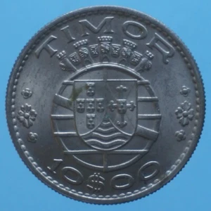 TIMOR 10 ESCUDOS 1970 NICHEL COIN FDC CURRENCY COLLEZIONE NUMISMATICA - Imagen 1 de 2
