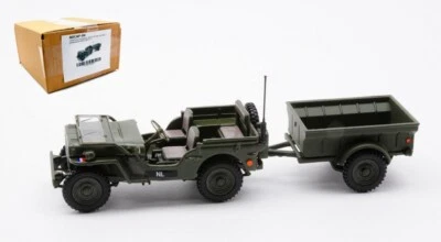 MODELLINO AUTO STATICO CARARAMA NECAF 1/4 TON MILITARY VEHICLE NL 1955 OPEN 1:43 - Immagine 1 di 4
