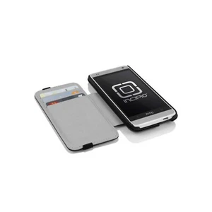 FUNDA INCIPIO PARA HTC ONE MINI WATSON RANURAS PARA TARJETAS VEGANAS EXTRAÍBLE NEGRA NUEVA HT-381 - Imagen 1 de 6