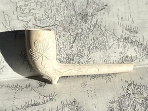 Antike irische Ton Harfe & Kleeblatt Pfeife seltenes Design gestempelt Made in England - Bild 1 von 10