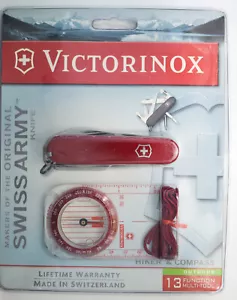 Navaja suiza Victorinox Hiker - nueva con brújula DO 110 NUEVA EN PAQUETE #3432 - Imagen 1 de 9